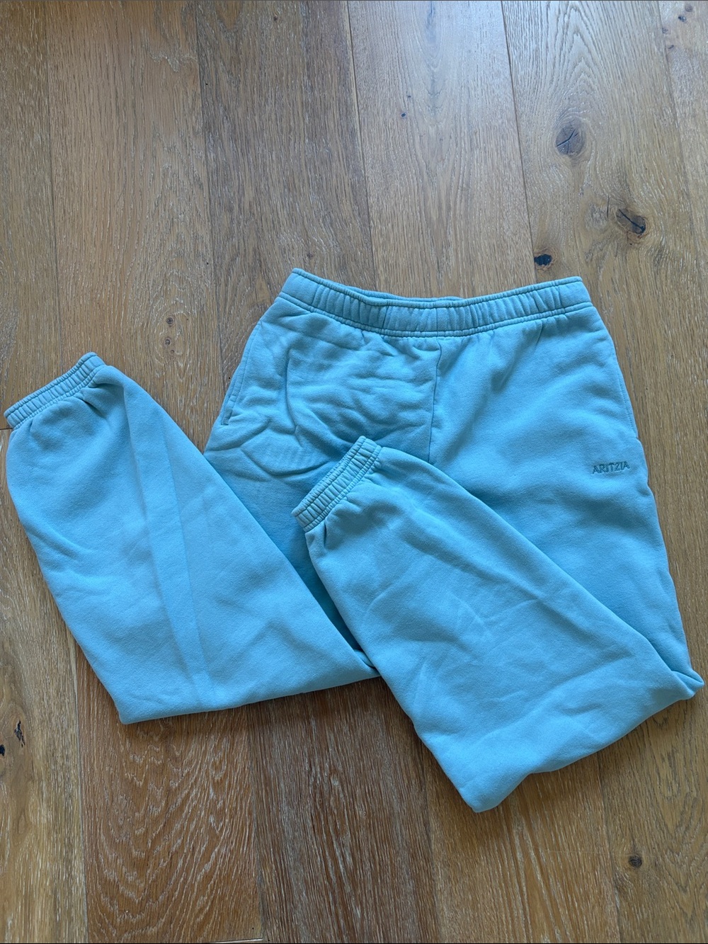 Aritzia Sweatfleece Cozy Fleece Mega Fit Sky Blue Sweatpants